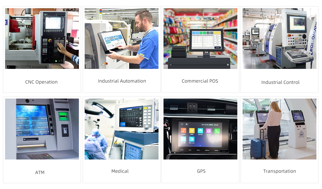 電阻式觸控螢幕 2.7 至 10.1 吋（4 線）