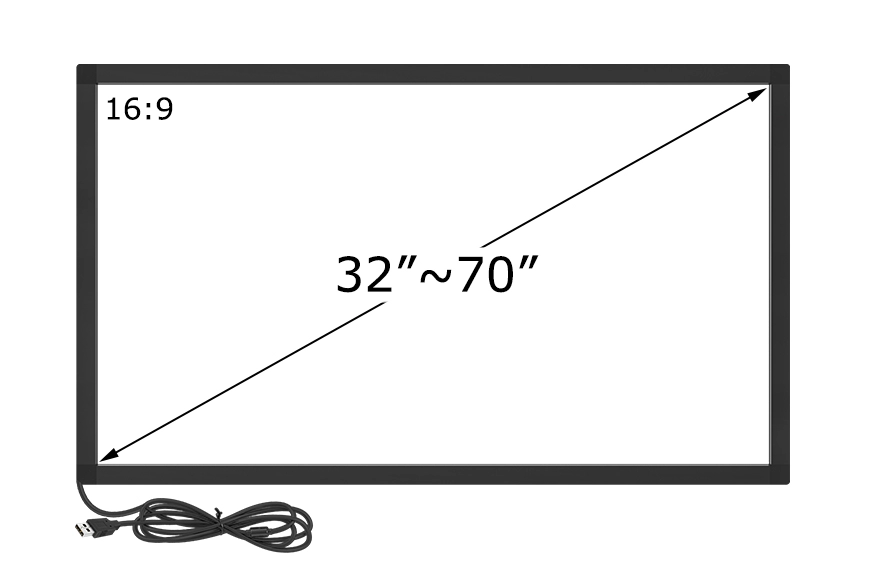 紅外線觸控邊框 32 至 70 英吋（TF 系列）